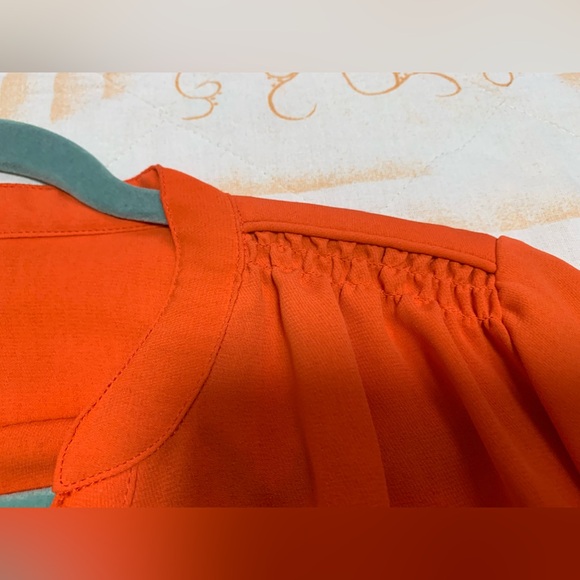 Orange long sleeve blouse from Mandee - Picture 6 of 16